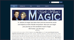 Desktop Screenshot of markwilsonmagic.com