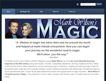 Tablet Screenshot of markwilsonmagic.com